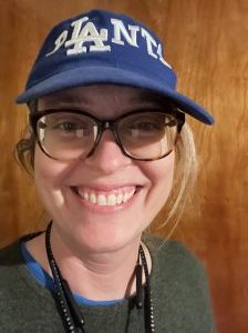 Jill in a blue hat